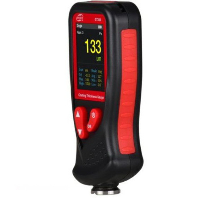 Толщиномер ЛКП HD-дисплей Fe/nFe, 0-1300мкм BENETECH GT230