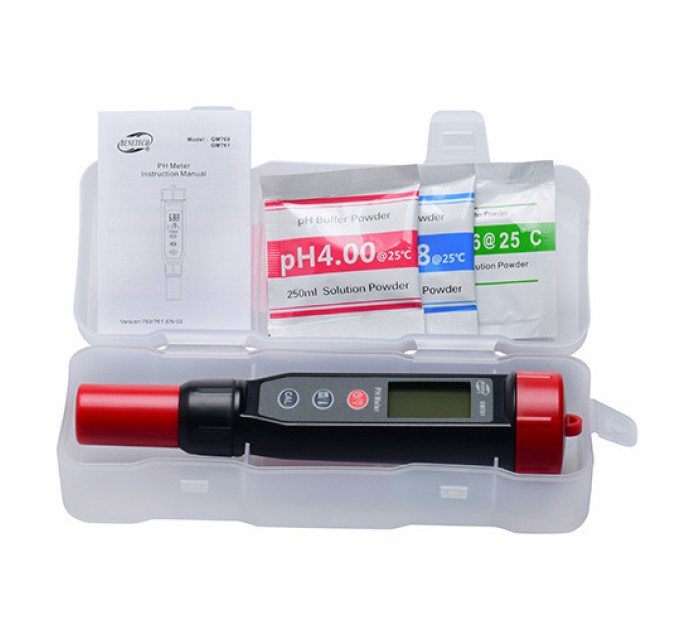 Измеритель кислотности и температуры (pH-метр), 0-14 pH BENETECH GM761