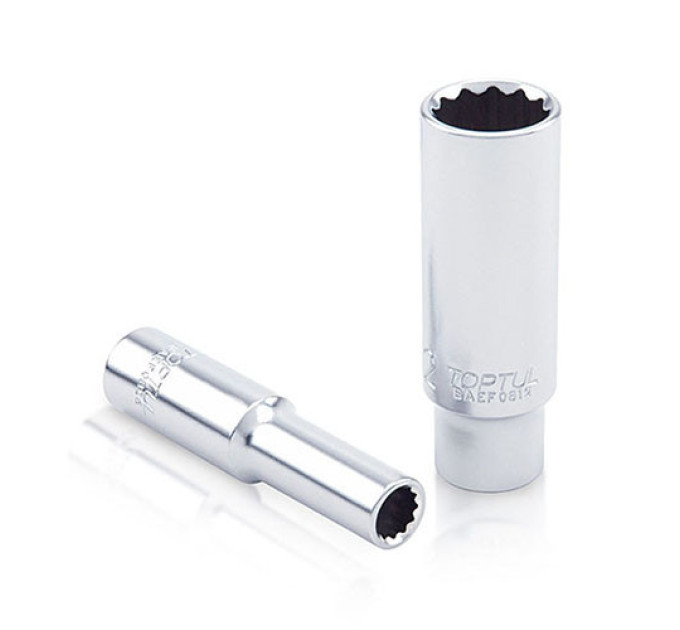 Головка торцевая 1/4" длинная 9мм 12-гранная TOPTUL BAEF0809