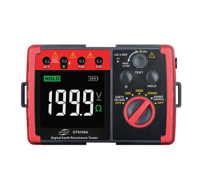 Тестер сопротивления заземления (0-2000 Ω) BENETECH GT5105A