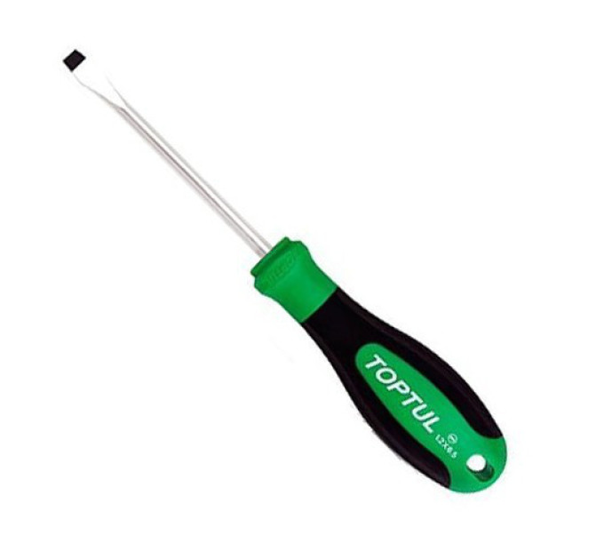 Отвертка плоский шлиц TOPTUL 4x100 мм Anti-Slip FAAD0410
