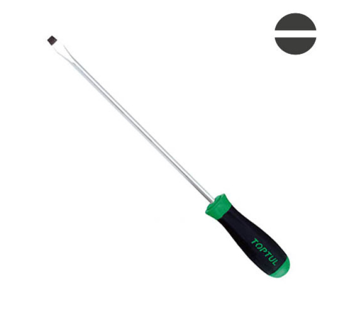 Отвертка плоская шлицевая 10x300 TOPTUL FACB1030