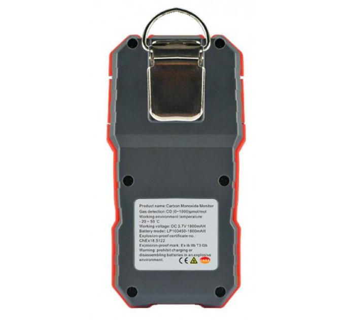 Детектор угарного газа CO (0-1000 μmol/mol) WINTACT WT8806