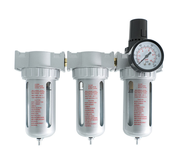 Блок подготовки воздуха 3 ступени (PROFI) 1/4" AIRKRAFT AFRLL802