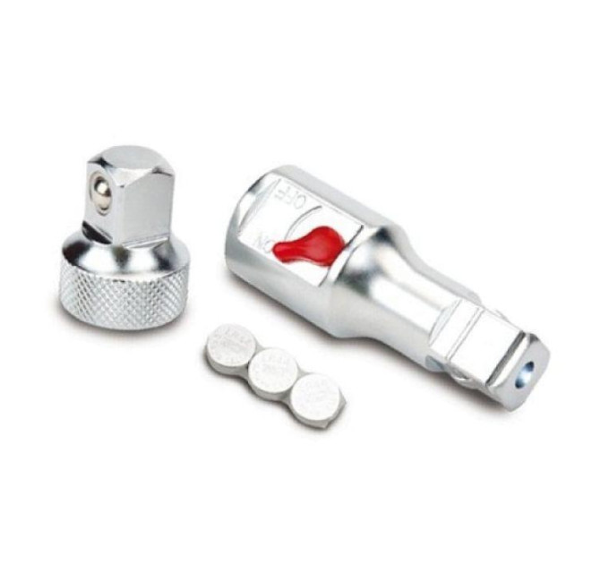 Переходник-удлинитель с подсветкой TOPTUL 1/2"х1/2" + переходник GBAR0205