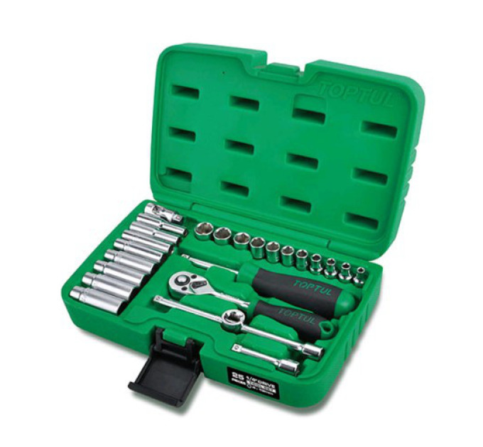 Набор инструмента в кейсе TOPTUL 1/4" 25ед. GCAI2501