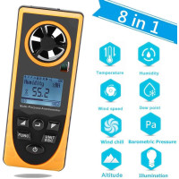 Багатофункціональний анемометр-метеостанція 0,7-30м/с, -20-60°C BENETECH GM8910 Багатофункціональний анемометр-метеостанція 0,7-30м/с, -20-60°C BENETECH GM8910