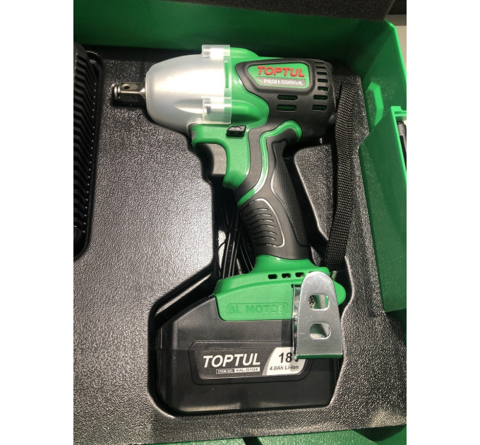 Акумуляторний гайковерт ударний 1/2" 120/240/385Nm 2760об/хв (Pro Series) TOPTUL KPA-1639E