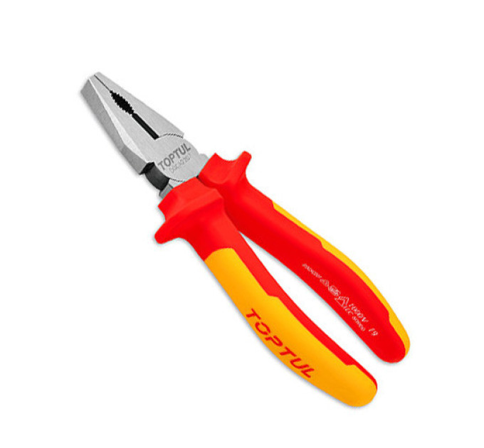 Плоскогубцы с изолированными ручками (пассатижи) 8" 1000V VDE TOPTUL DGCA2208