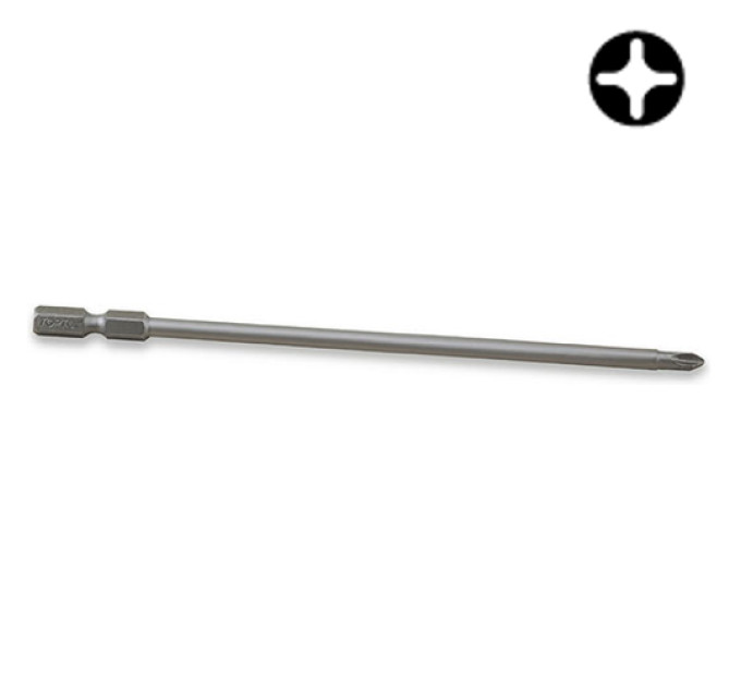 Насадка для шуруповерта TOPTUL 1/4" 100мм PH2 магнитная Anti-Slip FSMB0802