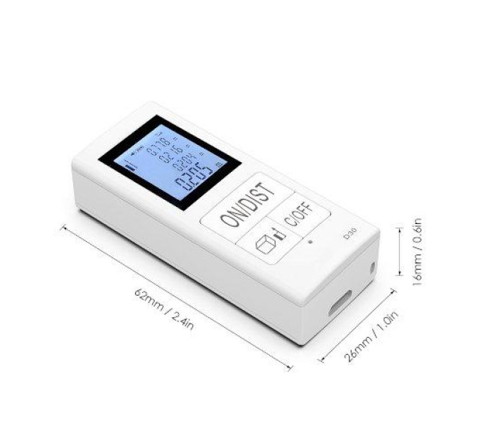 Лазерный дальномер 30м mini PROTESTER D30