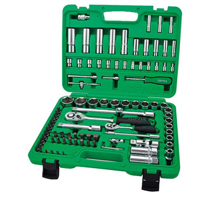 Набор автоинструментов 1/4", 1/2" 94ед. (6-гр.) TOPTUL GCAI094R