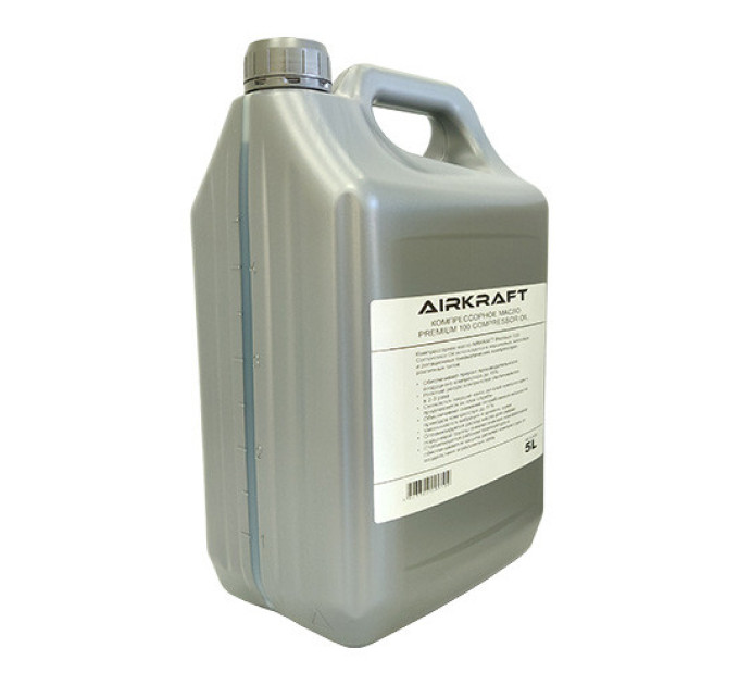 Компрессорное масло 5л Premium 100 Compressor Oil AIRKRAFT MC5-AIR