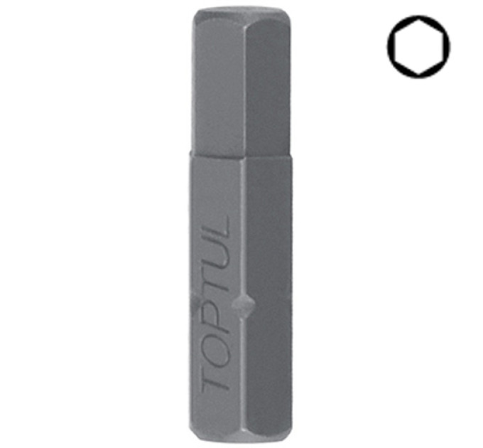 Насадка отверточная TOPTUL 1/4" 25мм HEX 10мм FSDA0810