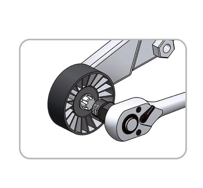 Головка 1/2" Ribe M10S для натяжителя ремня TOYOTA TOPTUL JDDF1610