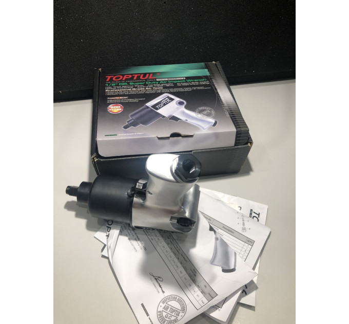 Гайковерт для автосервиса пневматический 1/2" 814N/m 8000об/мин TOPTUL KAAA1660B