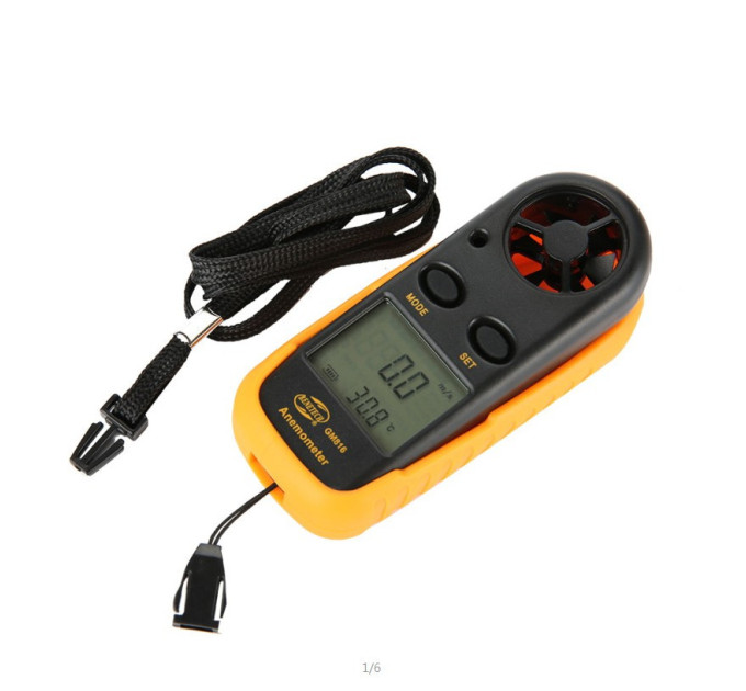 Цифровой анемометр 0,1-30м/с, -10-45°C BENETECH GM816