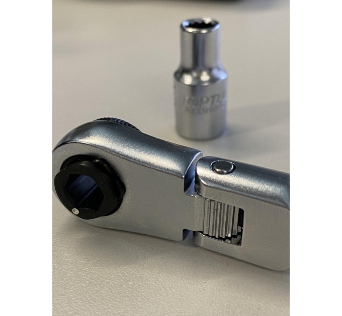 Трещотка мини 1/4" с шарниром TOPTUL 60 зубцов (исп. с FTDF0810) CHEV0811