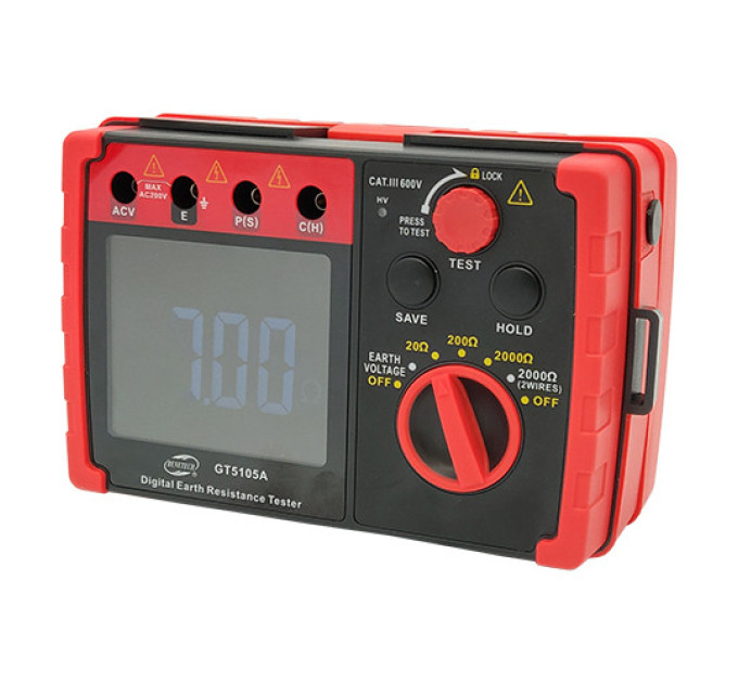 Тестер сопротивления заземления (0-2000 Ω) BENETECH GT5105A