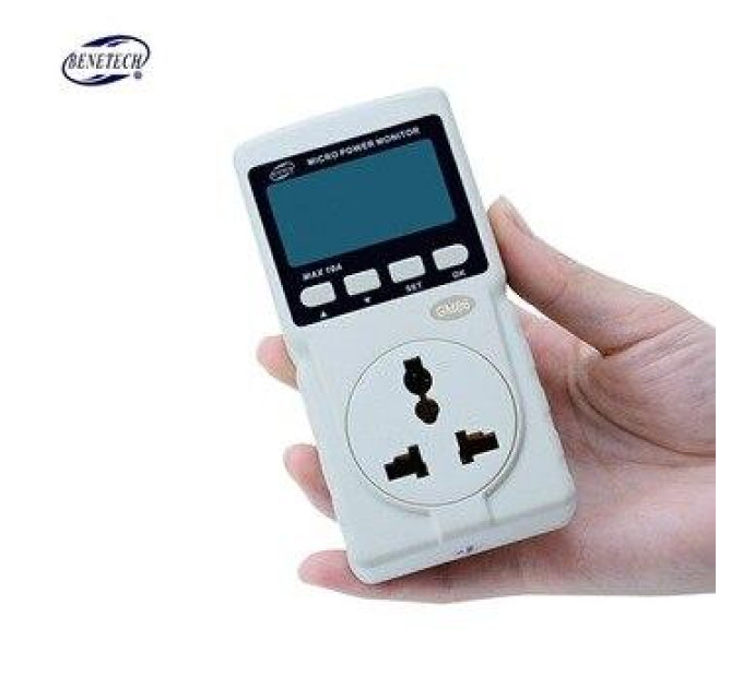 Ваттметр цифровой бытовой 10A BENETECH GM86
