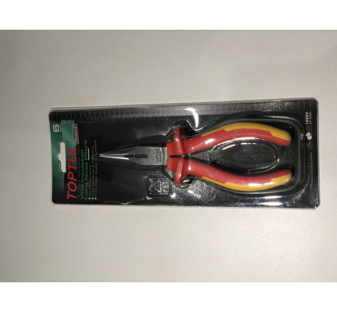 Плоскогубцы диэлектрические удлиненные 6" 1000V VDE TOPTUL DGCB2206