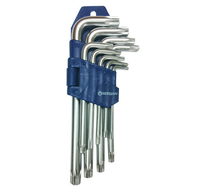 Набір ключів TORX Г-обр. з отвором 9од. СТАНДАРТ TKS0901