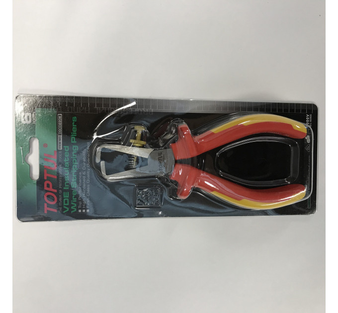 Кліщі для зачистки ізоляції 6" 1000V VDE TOPTUL DGCD2206