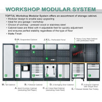 Шкаф инструментальный настенный 1550x150x986мм  TOPTUL TABD1607