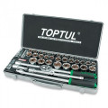 Комбинированный набор инструментов TOPTUL 1/2" (дюйм+метр.) 43ед. GCAD4303