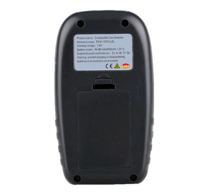 Детектор горючих газов + термометр (0-100%LEL, 0-50°C) WINTACT WT8823