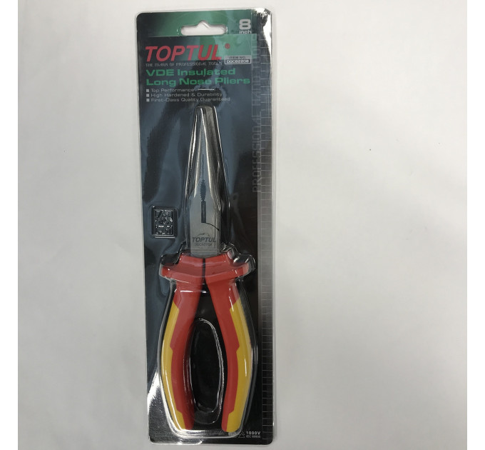 Довгогубці діелектричні 8" 1000V VDE TOPTUL DGCB2208