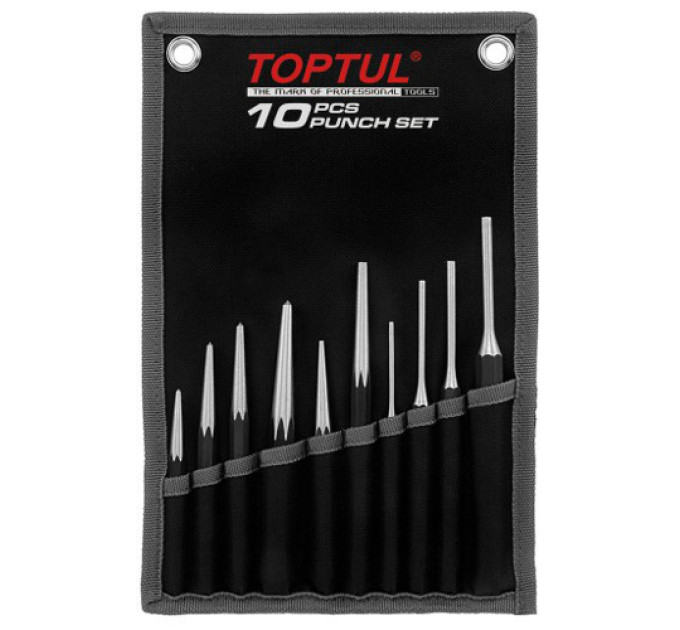 Набор выколоток и керн в чехле TOPTUL 10ед. GPAQ1001