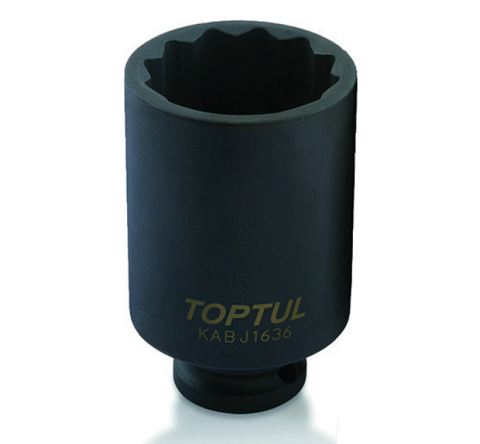 Головка 12-гранная ударная длинная TOPTUL 1/2" 36мм KABJ1636