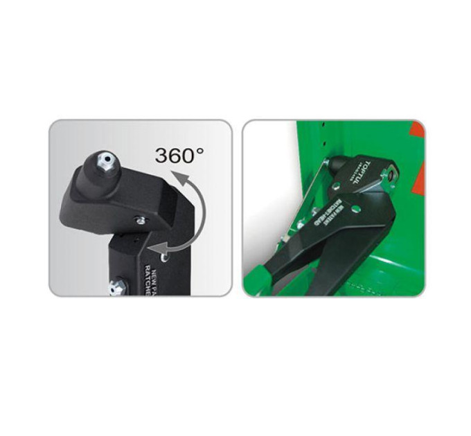Заклепочник поворотний TOPTUL Pro-Series 2,4-4,8 JBAG2450