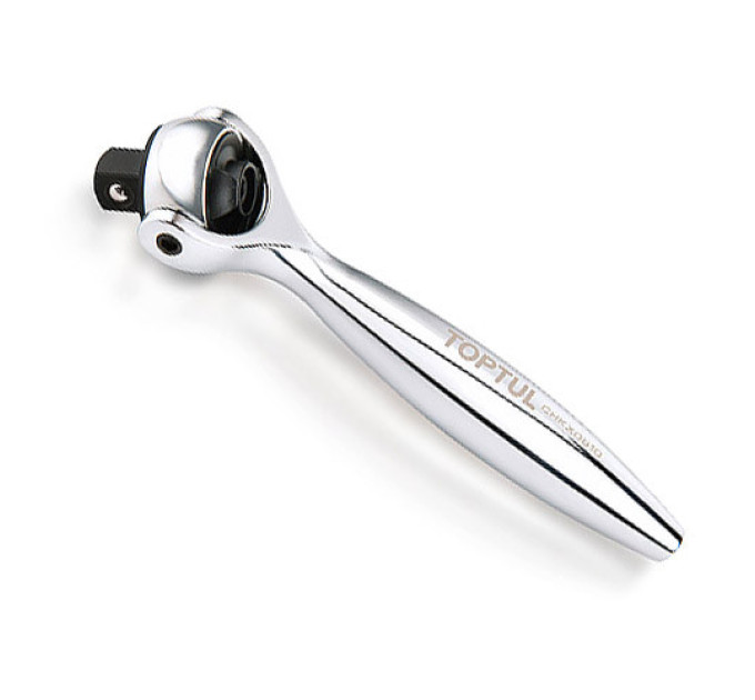 Мини трещетка 1/4" с шарниром (360°) 90 зубцов TOPTUL CHKX0810