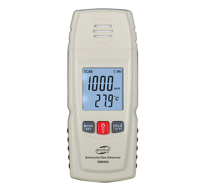 Газоанализатор аммиака NH3+термометр (0-100 ppm, 0-50°C) BENETECH GM8806