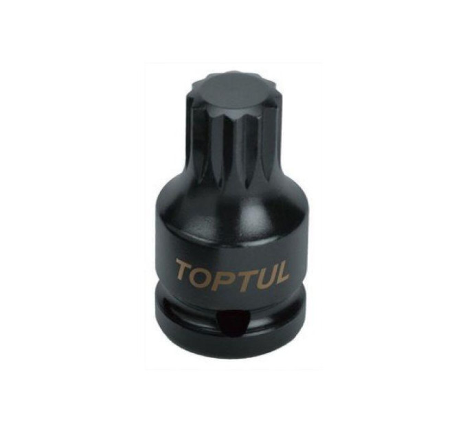 Головка торцева SPLINE ударна TOPTUL М16 L44мм 1/2" KADB1616S
