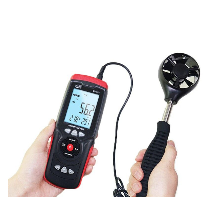 Анемометр профессиональный USB 0,3-45м/с, 0-45°C BENETECH GT8907