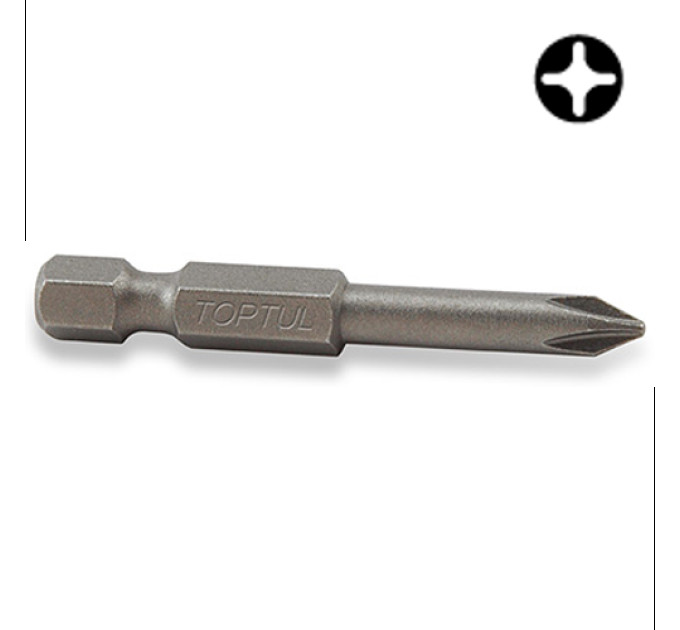 Насадка для шуруповерта TOPTUL 1/4" 50мм PH2 FSIA0802