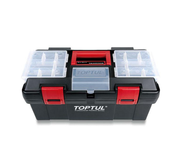 Ящик для инструментов пластиковый 3 секции 445x240x205 TOPTUL TBAE0302