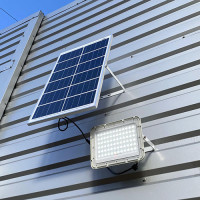 Аккумуляторный прожектор светодиодный 200W (LiFePO4, 30000mAh) с солнечной панелью (6V 40W) PROTESTER SLFL2001