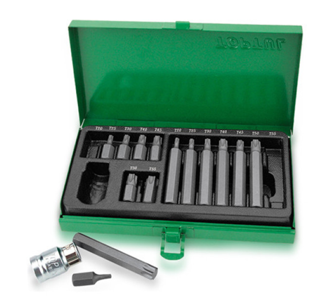 Набор биты для отвертки TORX TOPTUL 10мм 15ед. GAAD1506