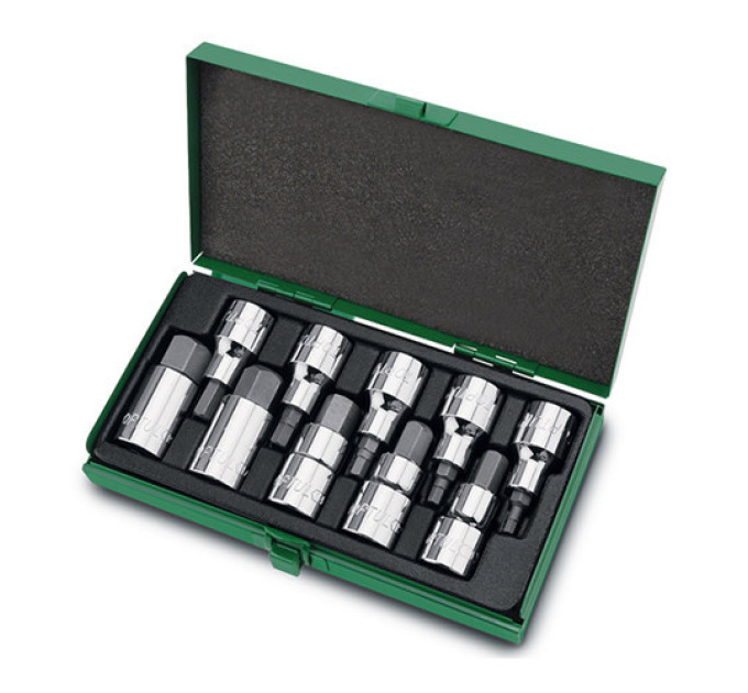 Набор головок-бит шестигранник TOPTUL 1/2" Н4-Н19 GAAD1007