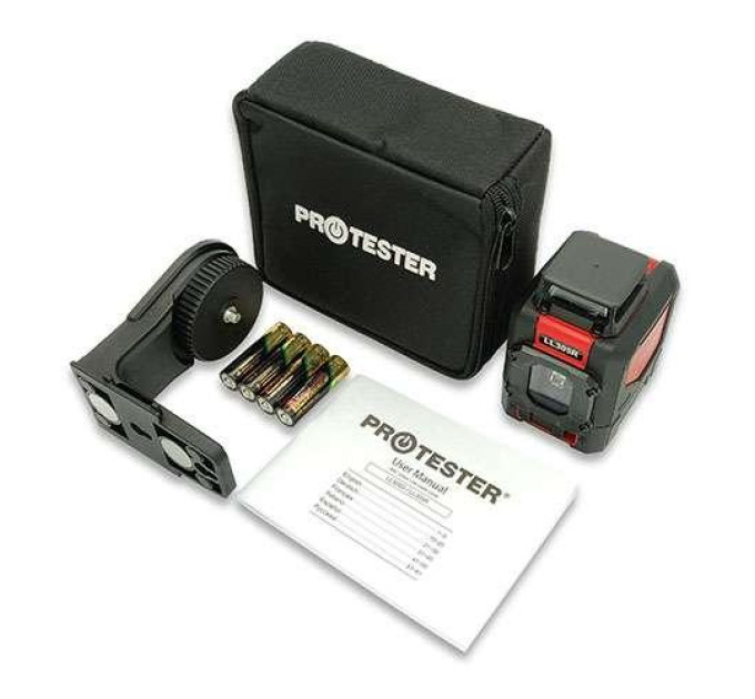 Лазерный построитель плоскостей H360°/1V (красный луч) PROTESTER LL305R