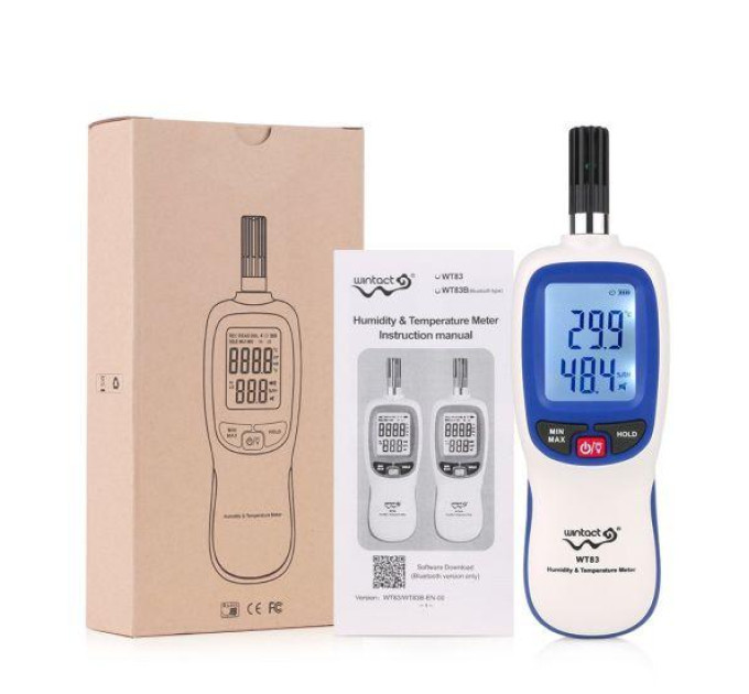 Термо-гигрометр 0-100%, -20-70°C WINTACT WT83