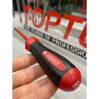Отвертка диэлектрическая шлицевая TOPTUL 3x75 мм (1000V) FAEB0308 Отвертка диэлектрическая шлицевая TOPTUL 3x75 мм (1000V) FAEB0308