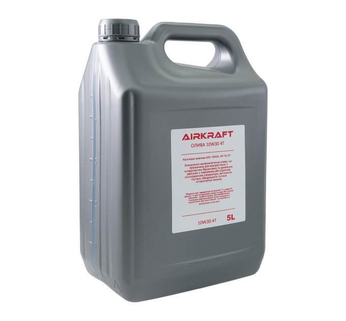Масло для четырёхтактных двигателей 5л AIRKRAFT 10W30-4T