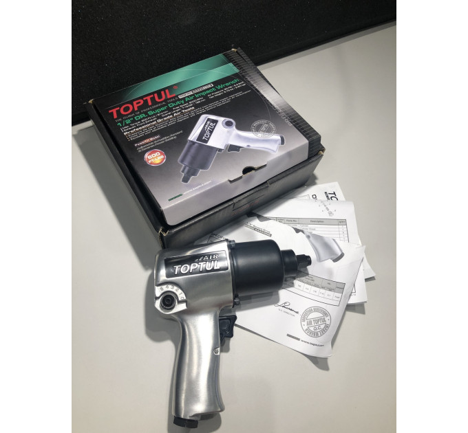 Гайковерт для автосервиса пневматический 1/2" 814N/m 8000об/мин TOPTUL KAAA1660B
