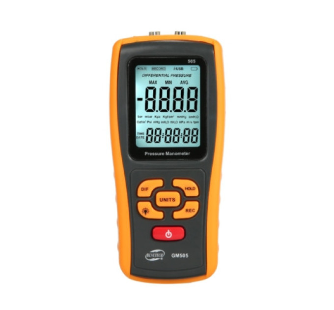 Дифференциальный манометр USB, ±2,49 кПа BENETECH GM505