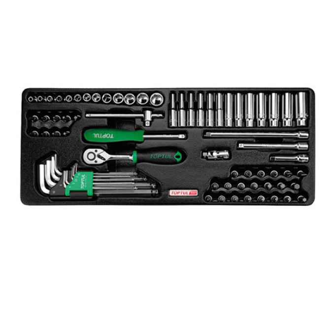 Набор инструмента в ложементе 1/4" 72ед. TOPTUL GCAT7202